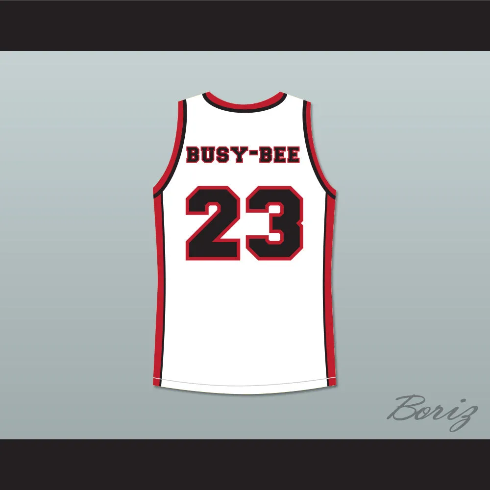 De'aundre Bonds Busy-Bee 23 Sunset Park White Basketball Jersey