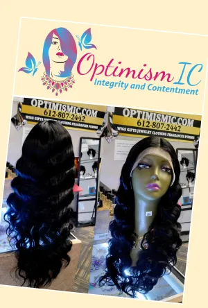 Deep Waves 28inch Black Synthethic $59 Fashion Lace Front Wig Optimismic Wigs and Gifts West St Paul MN