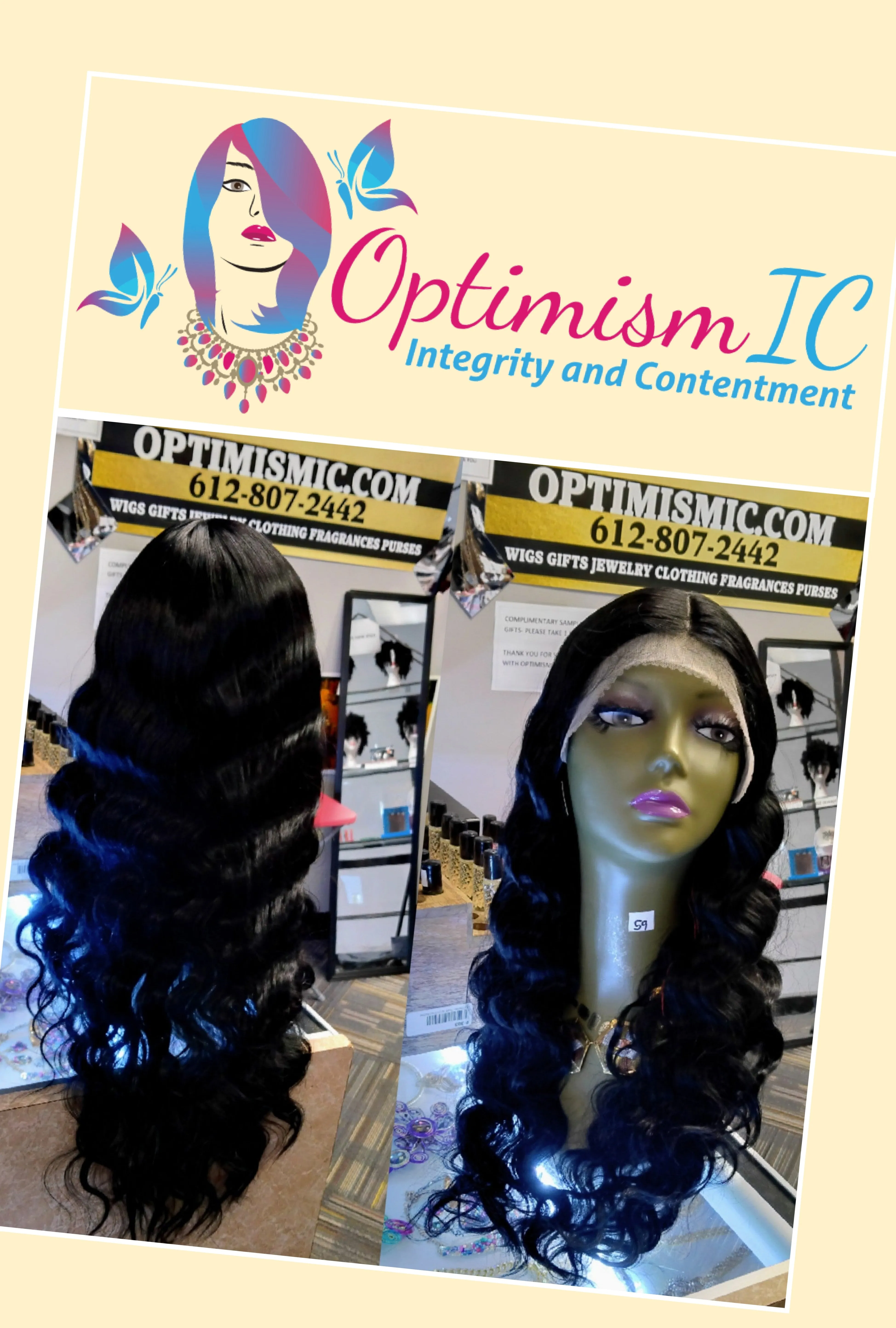 Deep Waves 28inch Black Synthethic $59 Fashion Lace Front Wig Optimismic Wigs and Gifts West St Paul MN