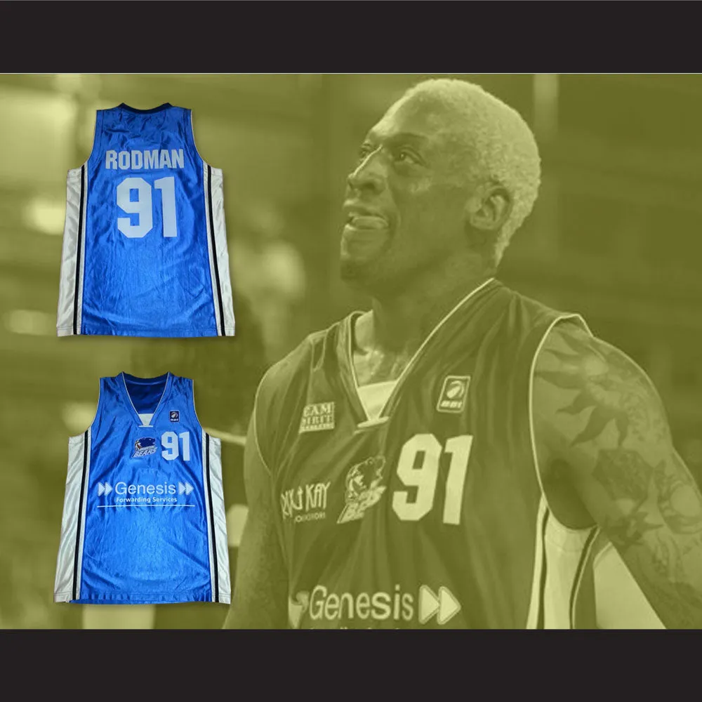 Dennis Rodman 91 Brighton Bears Basketball Jersey