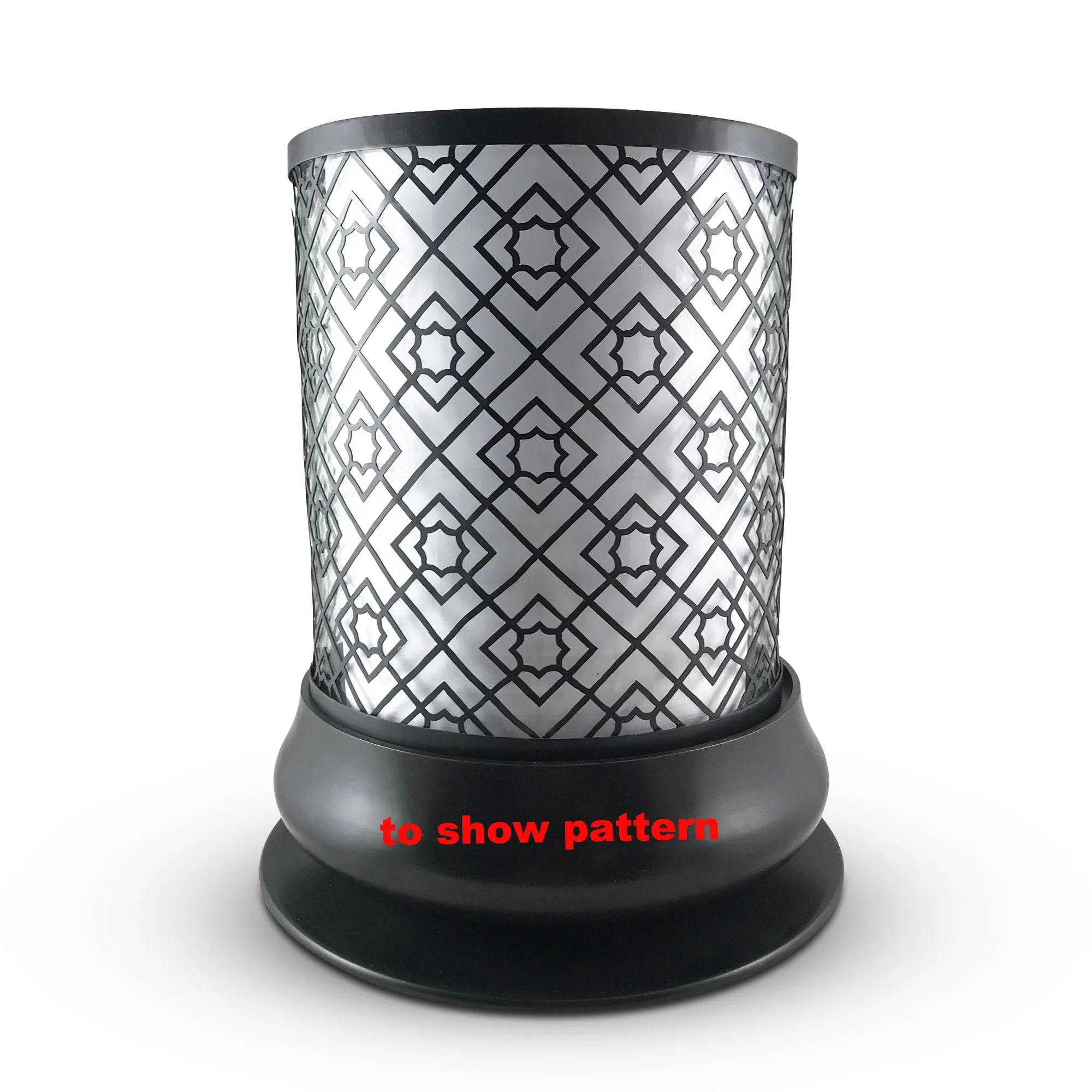 Diamond Hurricane Candle Holder w/ base