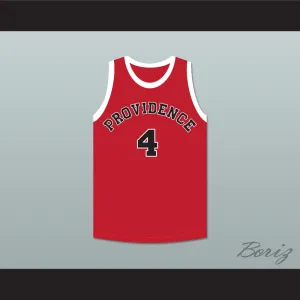 Dino Martin 4 Providence Steamrollers Red Basketball Jersey 1