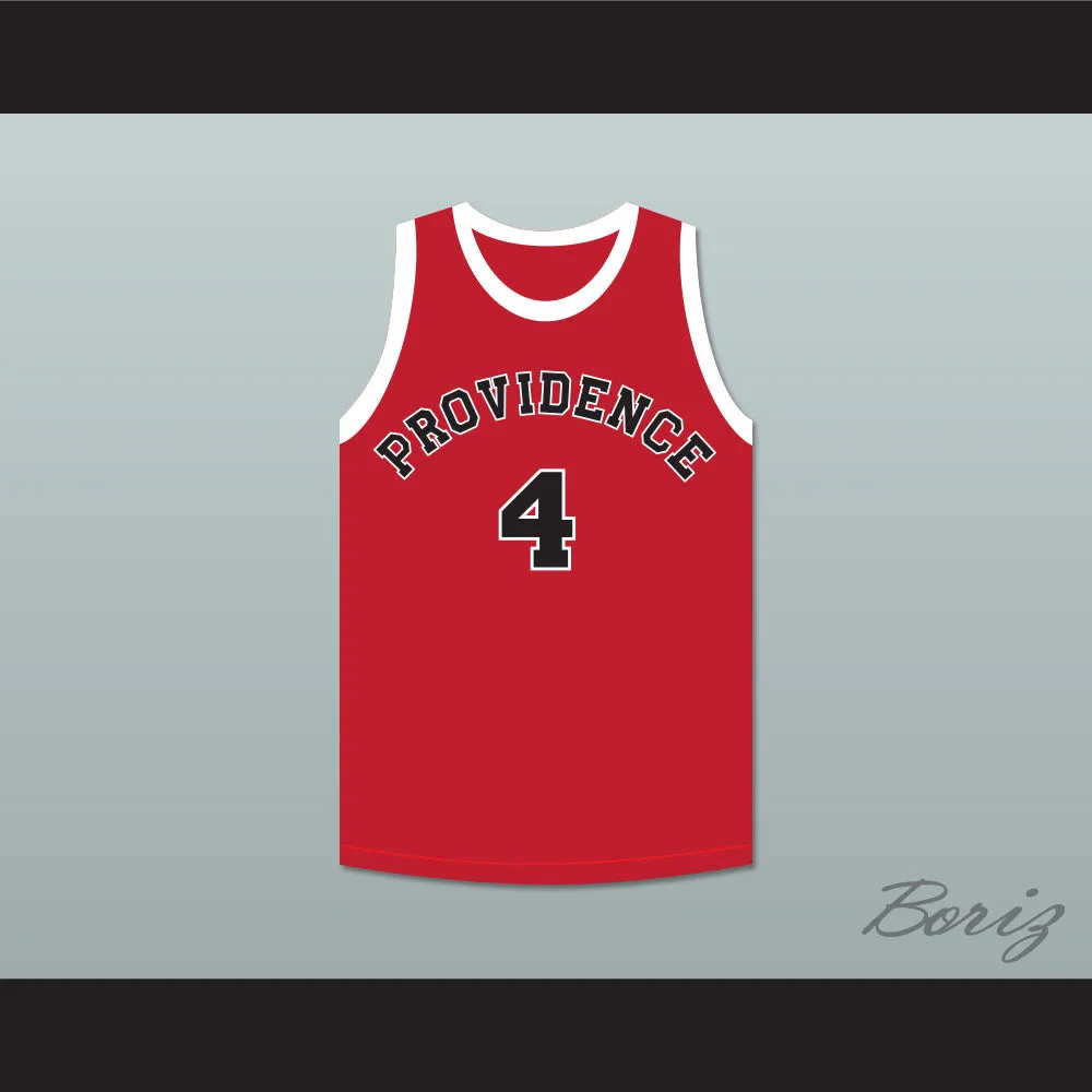 Dino Martin 4 Providence Steamrollers Red Basketball Jersey 1