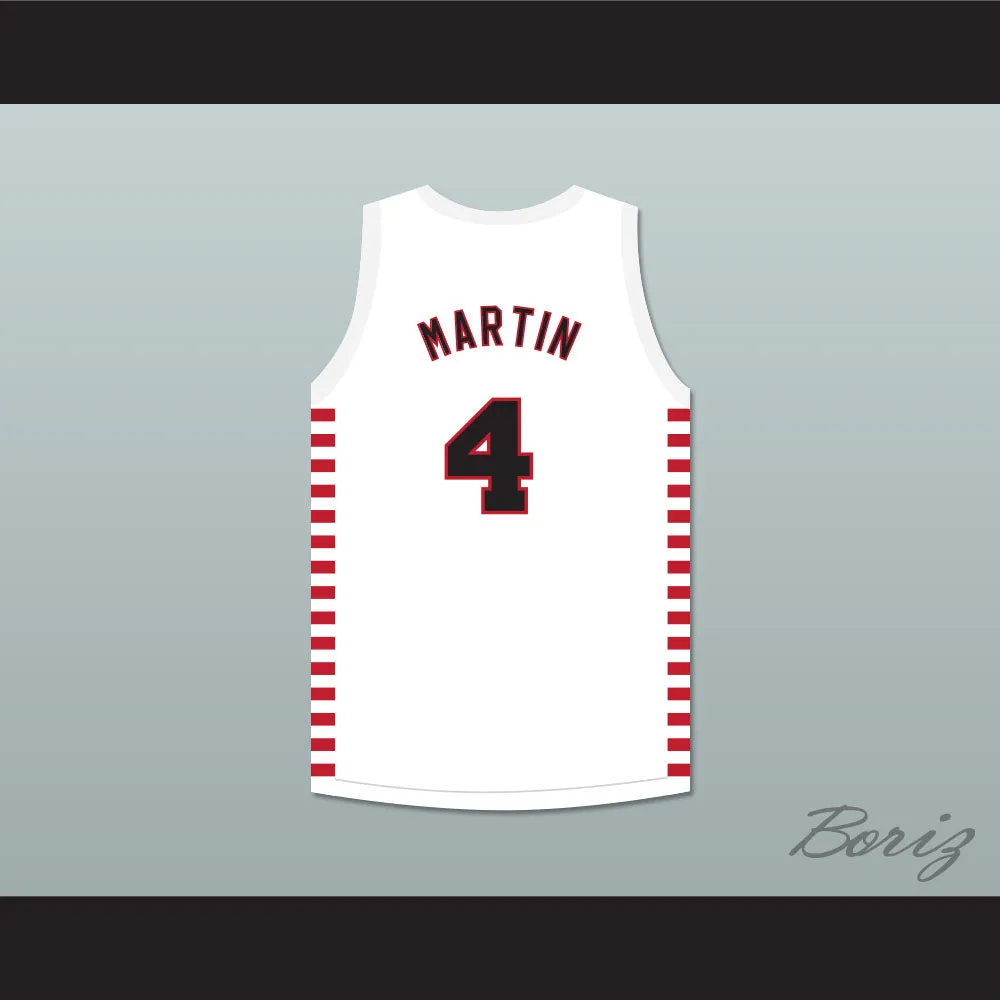 Dino Martin 4 Providence Steamrollers White Basketball Jersey 2