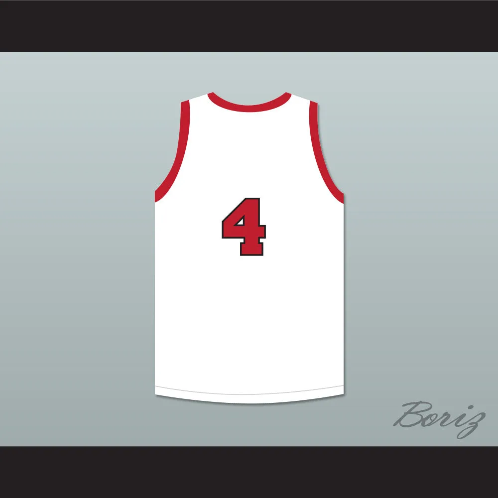 Dino Martin 4 Providence Steamrollers White Basketball Jersey 3