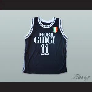 Dino Meneghin 11 Mobilgirgi Varese Basketball Jersey