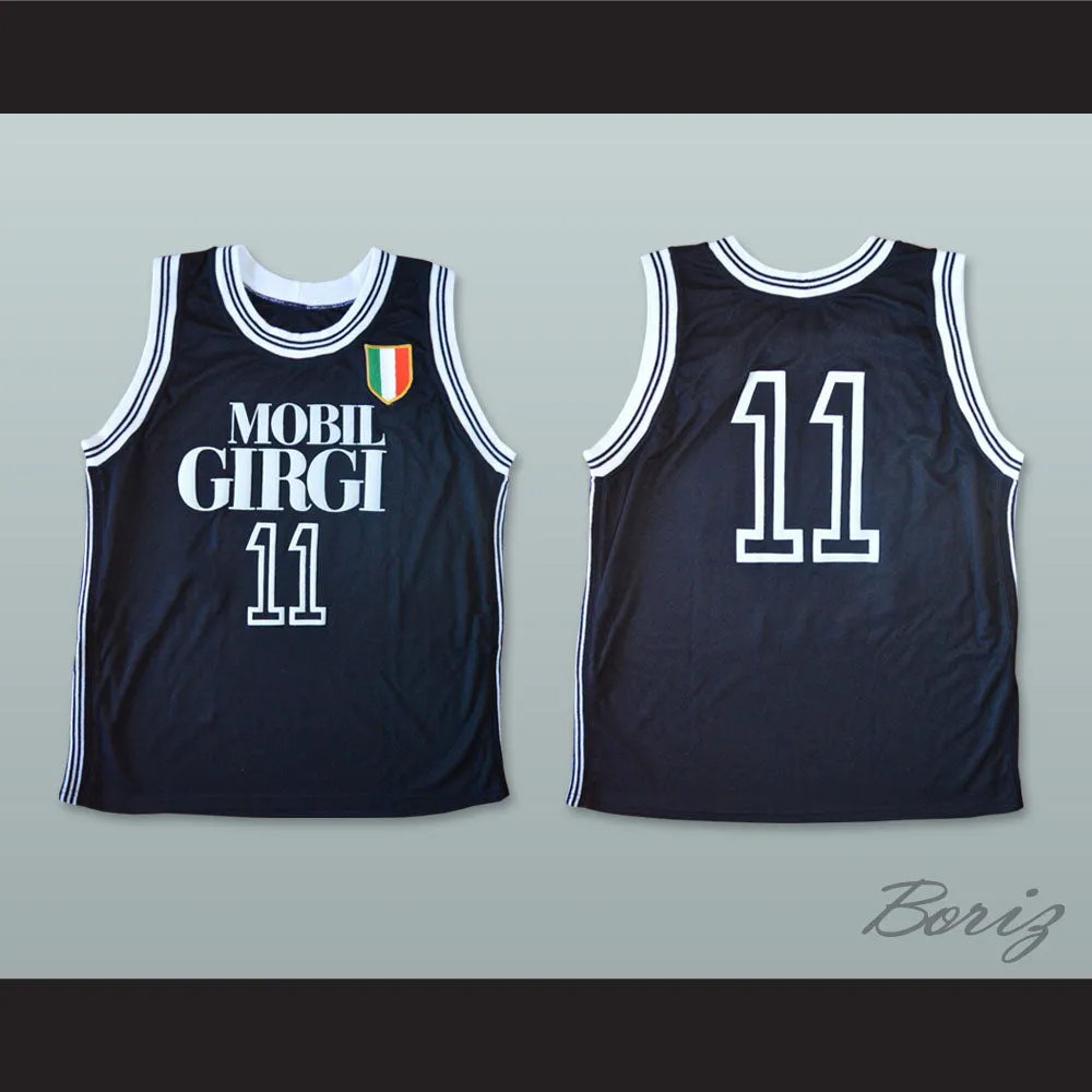 Dino Meneghin 11 Mobilgirgi Varese Basketball Jersey