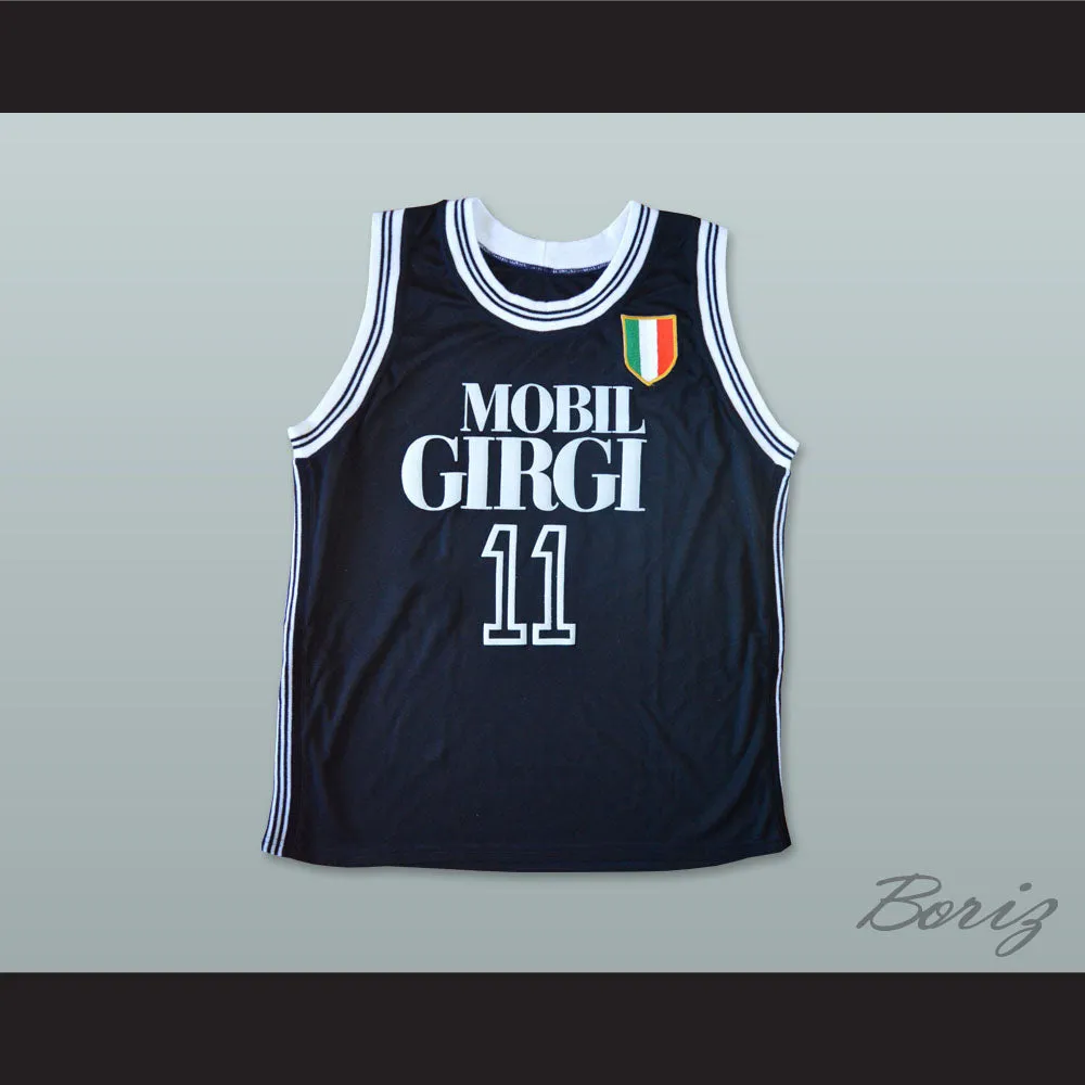 Dino Meneghin 11 Mobilgirgi Varese Basketball Jersey