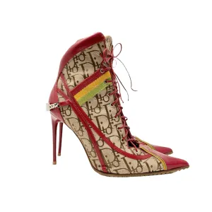 Dior Rasta Logo High Heel Boots