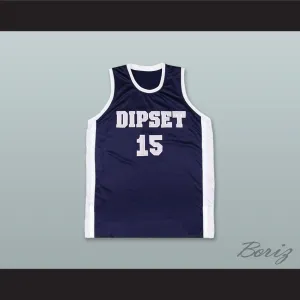 Dipset 15 Navy Blue Basketball Jersey