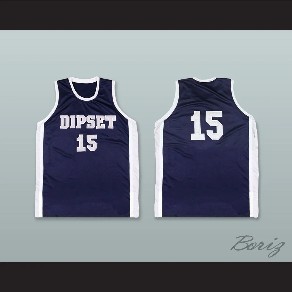 Dipset 15 Navy Blue Basketball Jersey