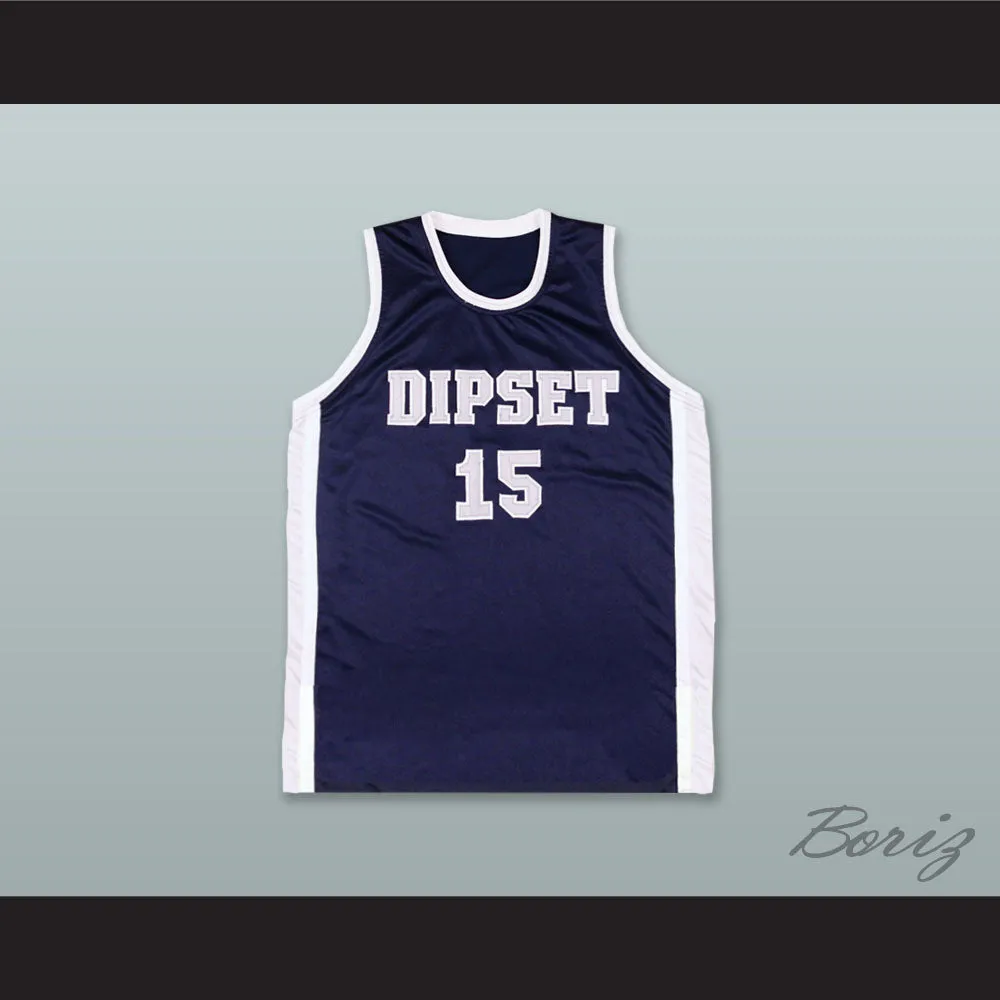 Dipset 15 Navy Blue Basketball Jersey