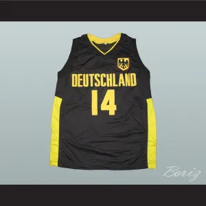 Dirk Nowitzki 14 Deutschland Black Basketball Jersey