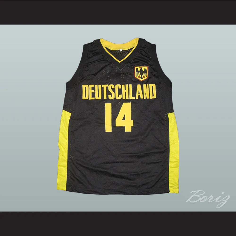 Dirk Nowitzki 14 Deutschland Black Basketball Jersey