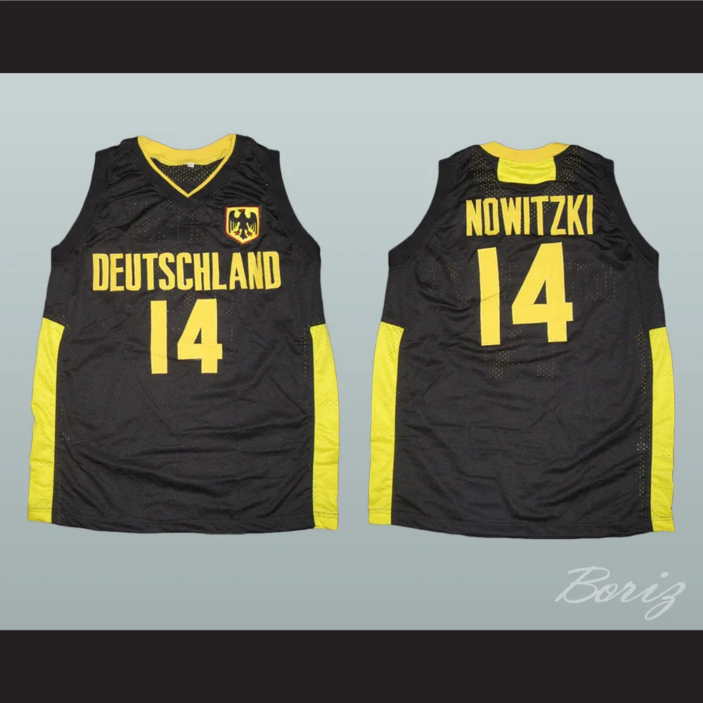 Dirk Nowitzki 14 Deutschland Black Basketball Jersey