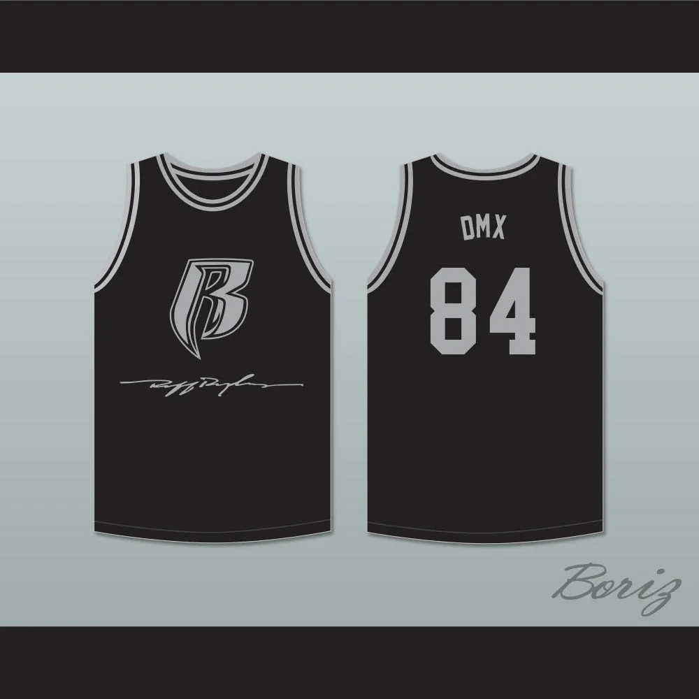 DMX 84 Rough Ryders Black Basketball Jersey 2