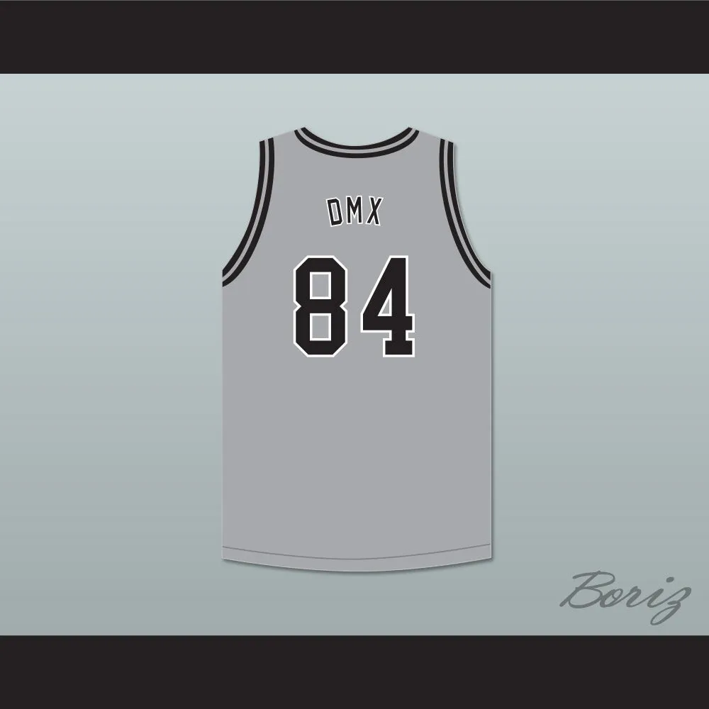 DMX 84 Rough Ryders Gray Basketball Jersey 2