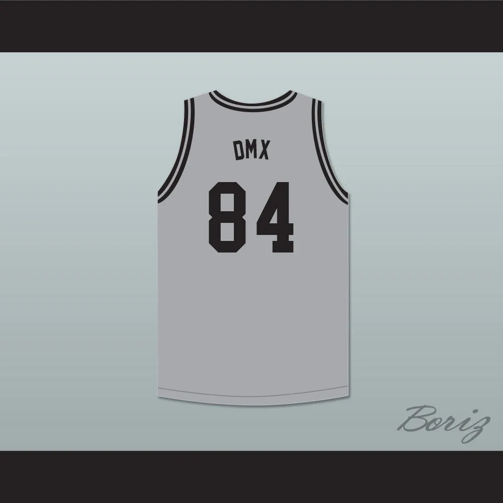 DMX 84 Rough Ryders Gray Basketball Jersey 3