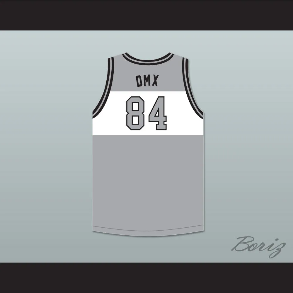 DMX 84 Rough Ryders Gray Basketball Jersey 4