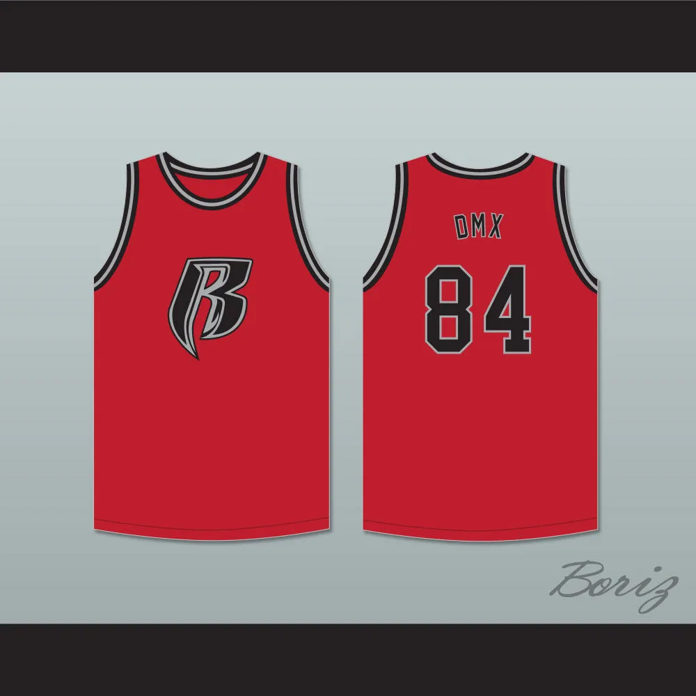 DMX 84 Rough Ryders Red Basketball Jersey 1