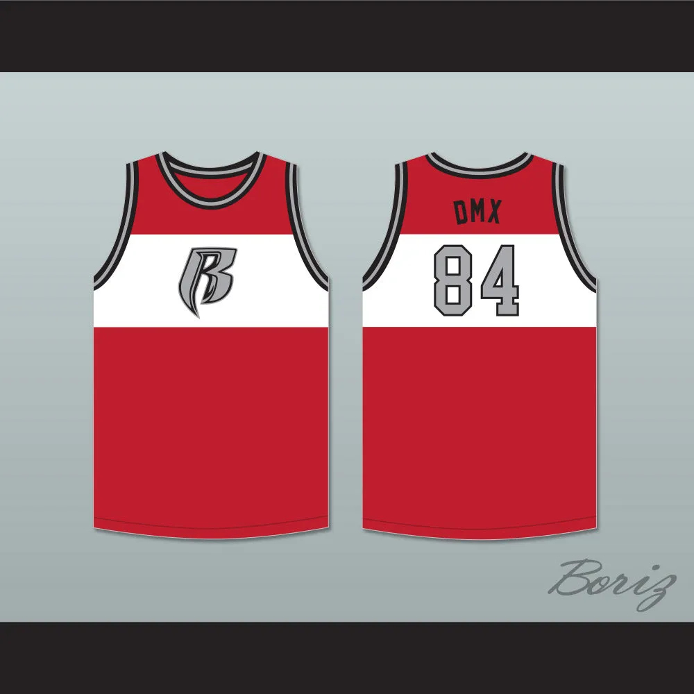 DMX 84 Rough Ryders Red Basketball Jersey 4