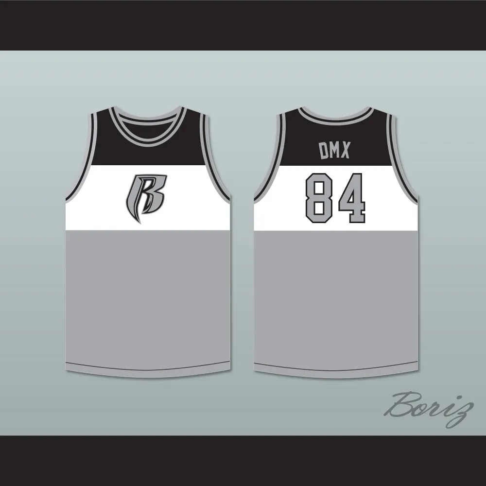 DMX 84 Rough Ryders Tricolor Basketball Jersey 2