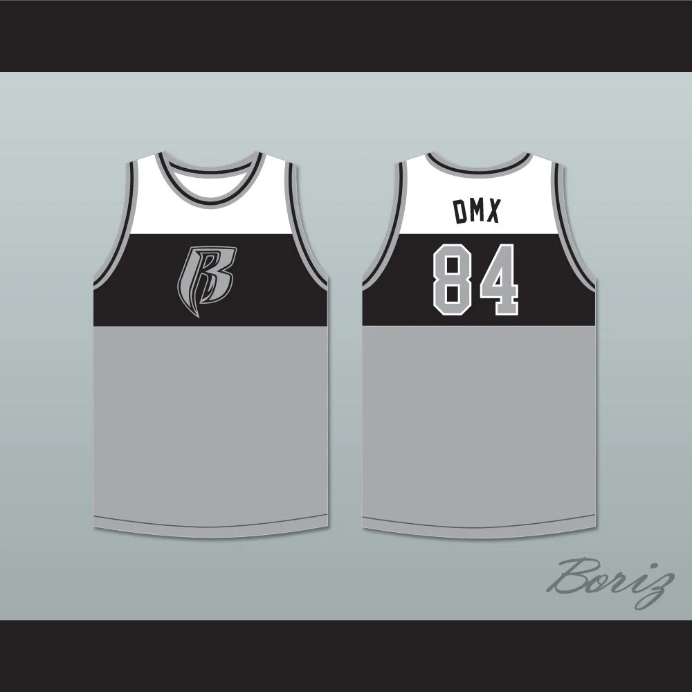 DMX 84 Rough Ryders Tricolor Basketball Jersey 3