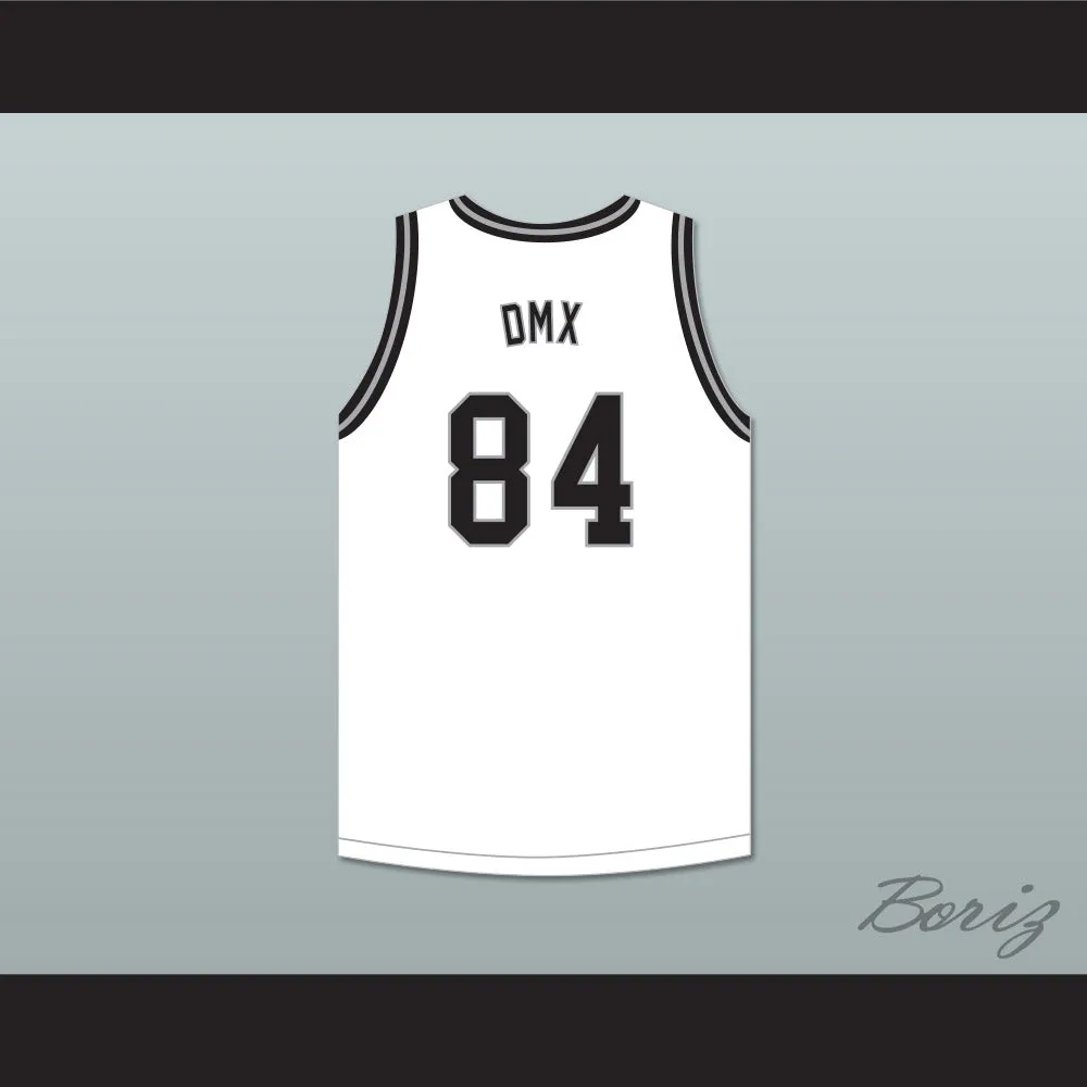 DMX 84 Rough Ryders White Basketball Jersey 3