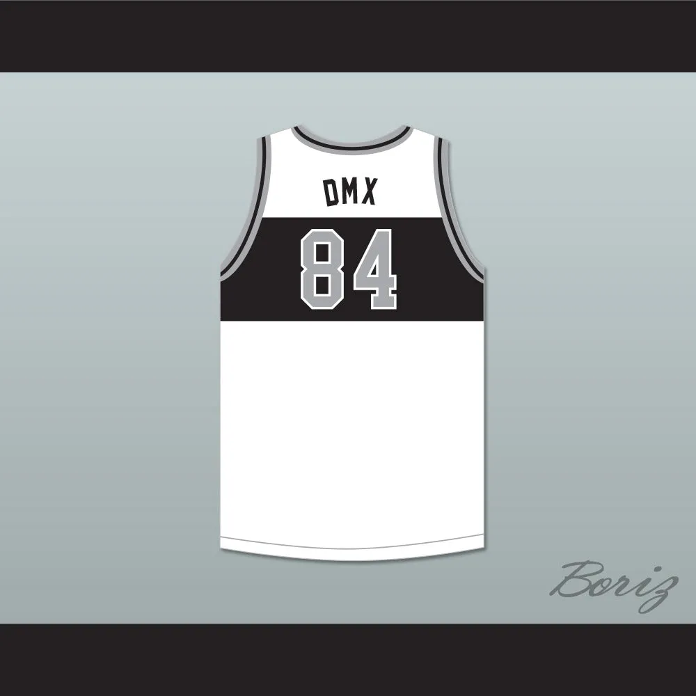 DMX 84 Rough Ryders White Basketball Jersey 4