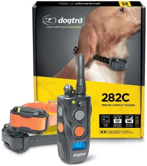 Dogtra 282C Waterproof 127-Level Precise Control LCD Screen ½-Mile 2-Dog Remote Training Dog E-Collar