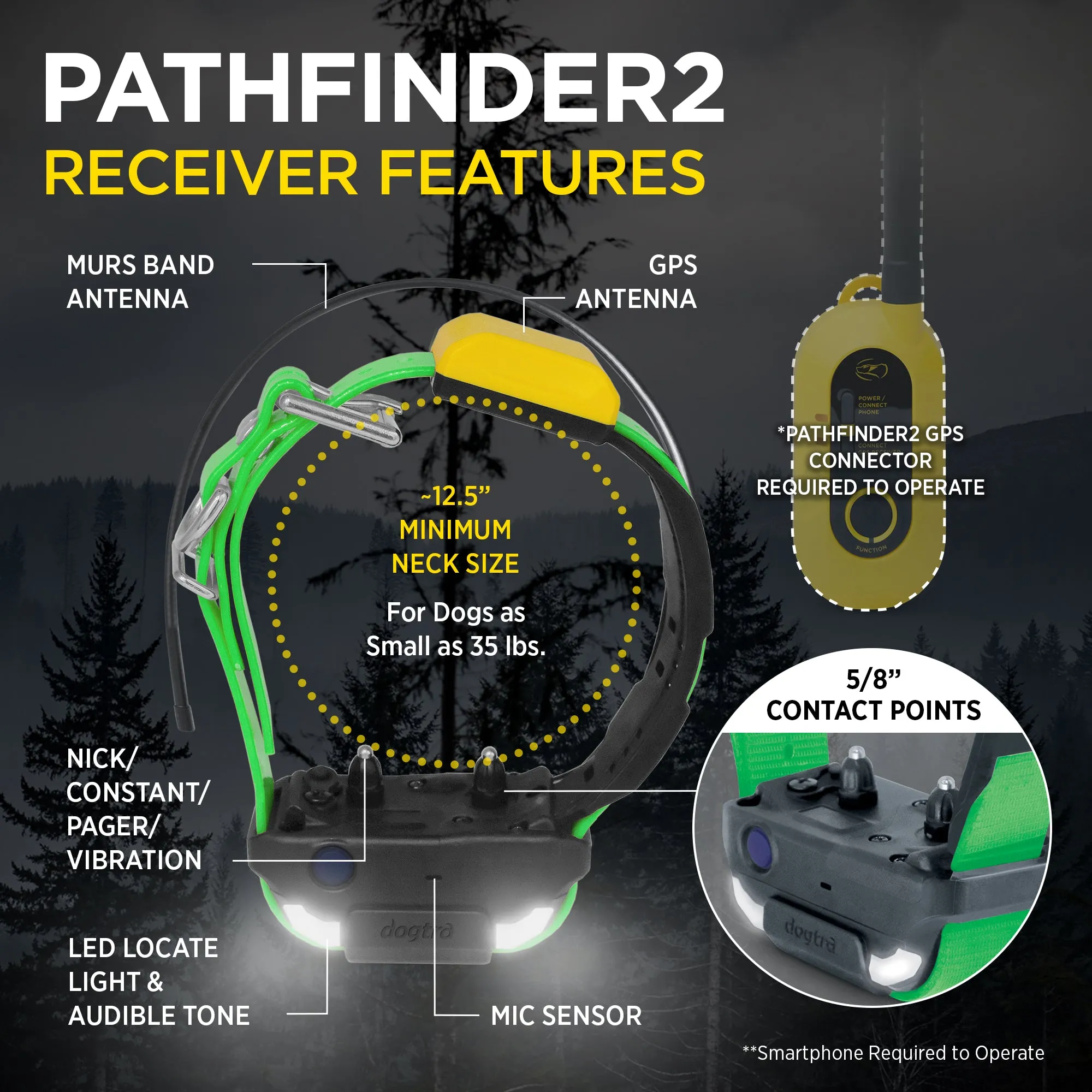 Dogtra Pathfinder 2 Green Collar
