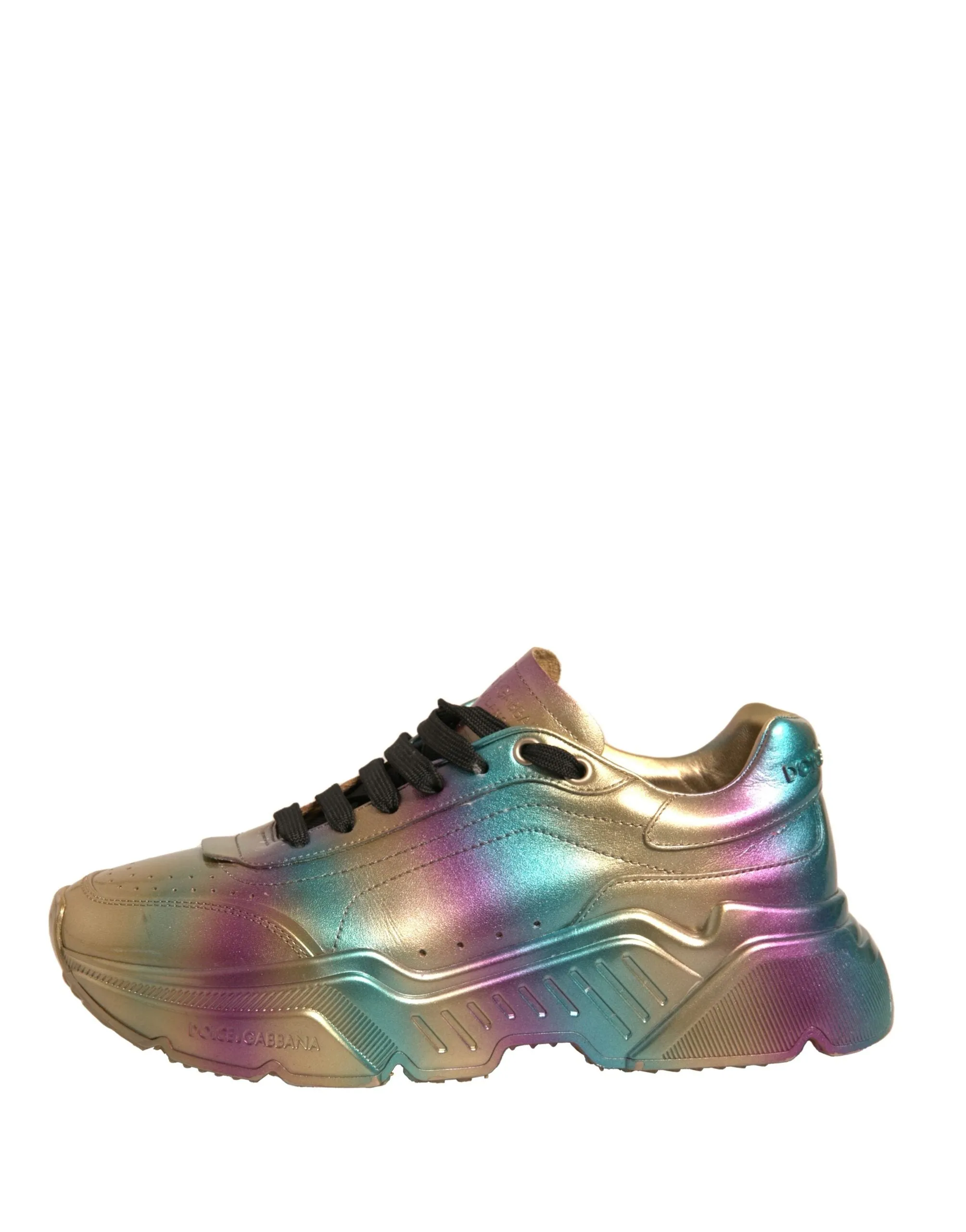 Dolce&Gabbana DAYMASTER Women Multicolor Sneakers Leather Trainer Shoes Sz EU 39