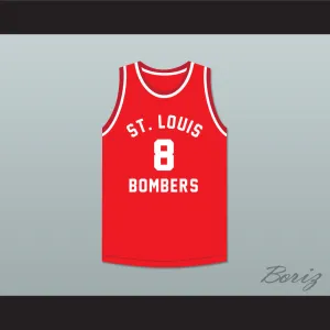 Don Putman 8 St. Louis Bombers Red Basketball Jersey