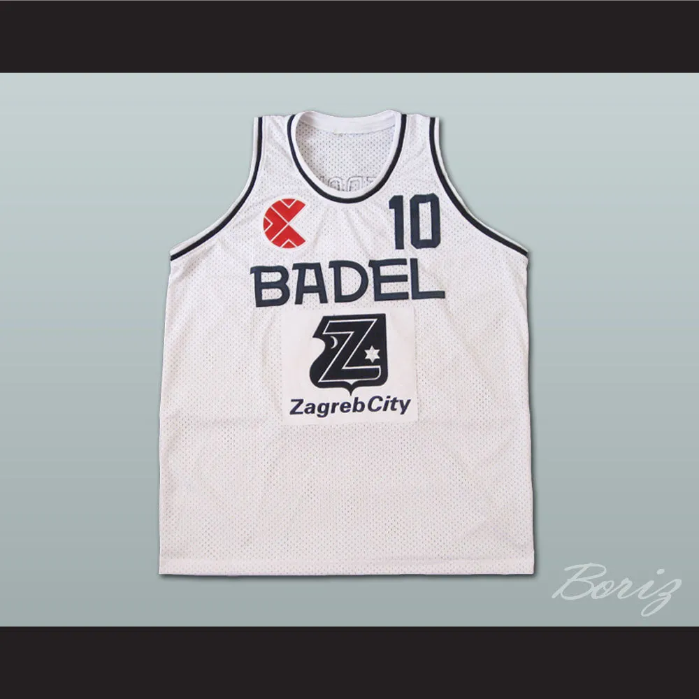 Drazen Petrovic 10 KK Cibona White Basketball Jersey