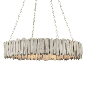 Driftwood Whitewash Ring Chandelier