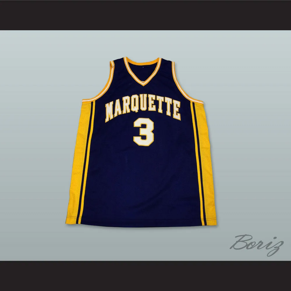 Dwyane Wade 3 Marquette Basketball Jersey