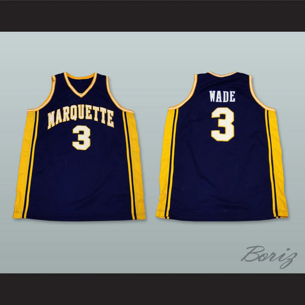 Dwyane Wade 3 Marquette Basketball Jersey
