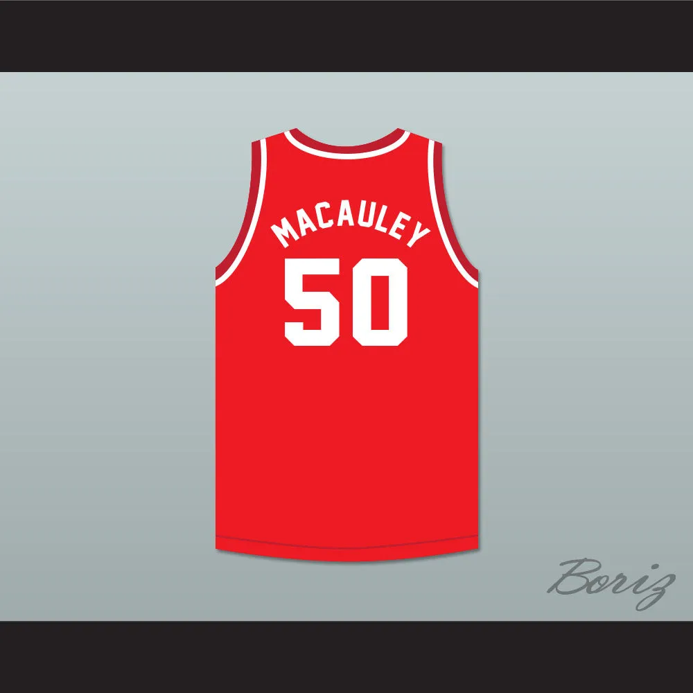 Ed Macauley 50 St. Louis Bombers Red Basketball Jersey