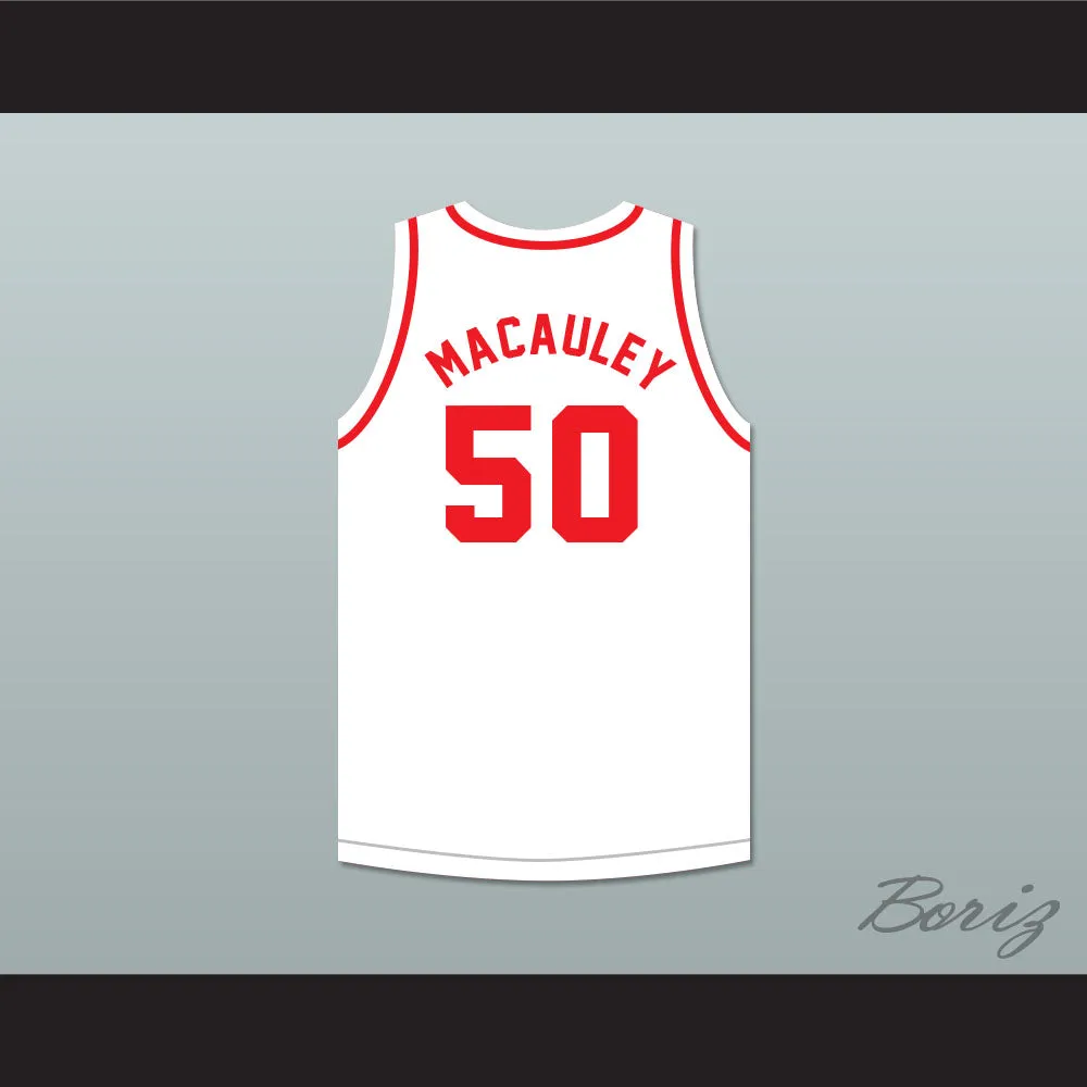 Ed Macauley 50 St. Louis Bombers White Basketball Jersey
