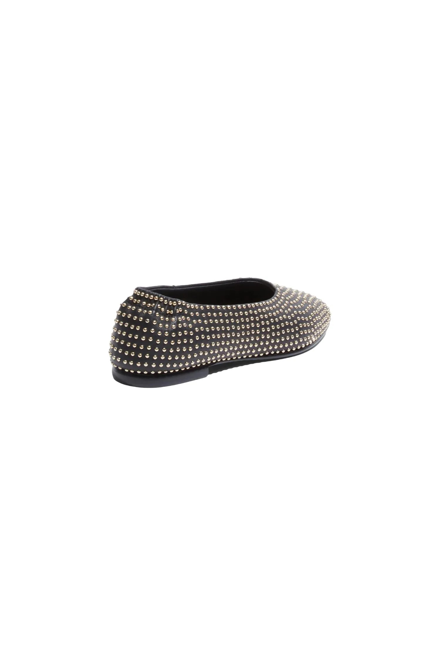 Eden Studded Flat Black Gold