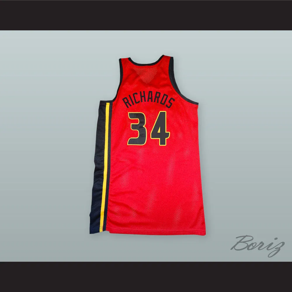 Elliot Richards 34 Diablos Basketball Jersey Bedazzled