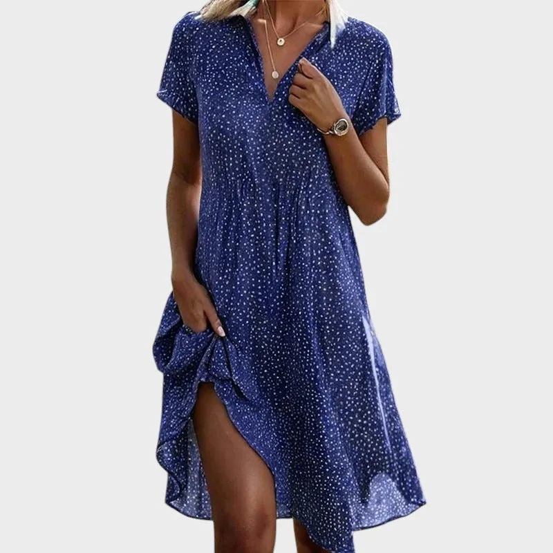 Elsie | Playful Polka Midi Dress