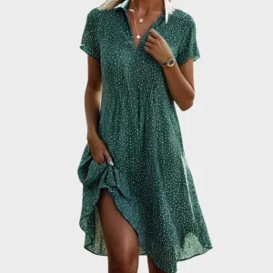 Elsie | Playful Polka Midi Dress