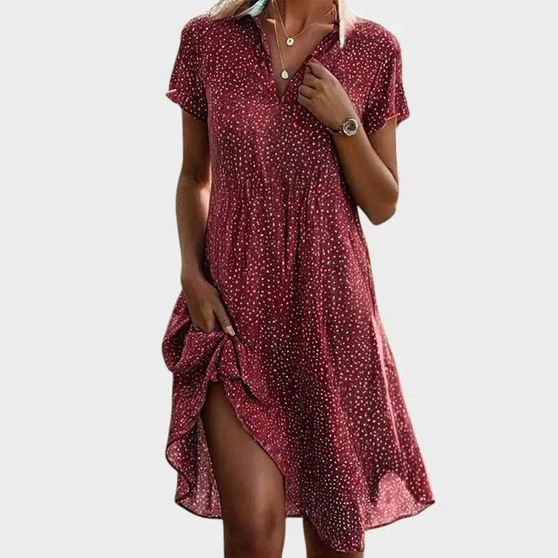 Elsie | Playful Polka Midi Dress