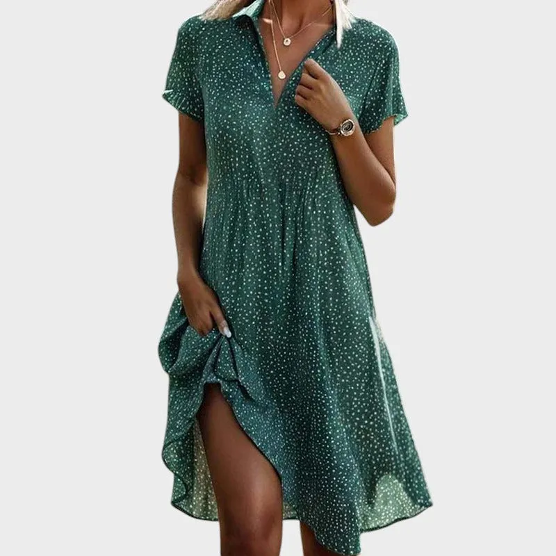 Elsie | Playful Polka Midi Dress