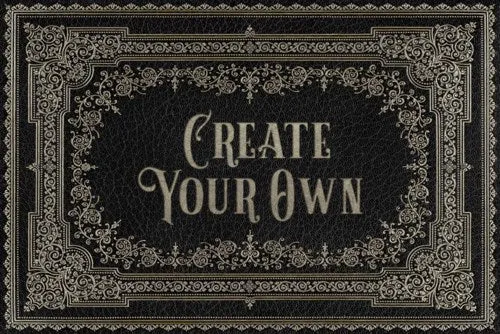 English Library "Chrestomathy" Customized Vinyl Mat - Spicher & Co.