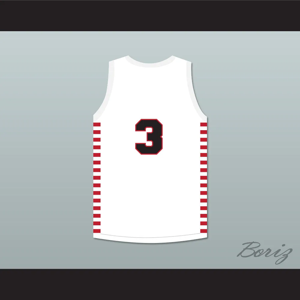 Ernie Calverley 3 Providence Steamrollers White Basketball Jersey 1