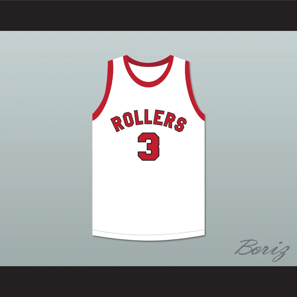 Ernie Calverley 3 Providence Steamrollers White Basketball Jersey 3