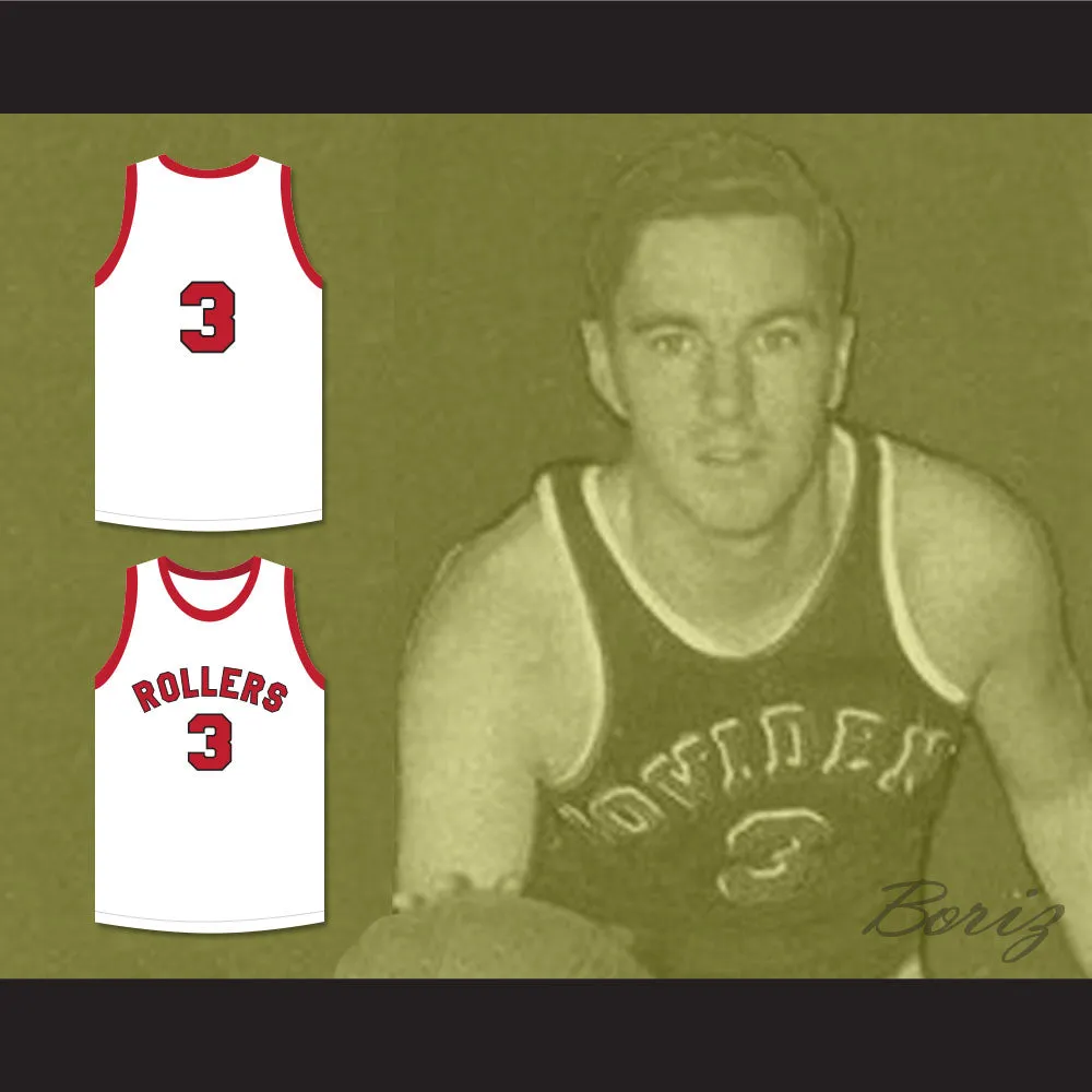 Ernie Calverley 3 Providence Steamrollers White Basketball Jersey 3