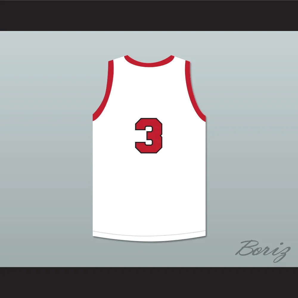 Ernie Calverley 3 Providence Steamrollers White Basketball Jersey 3
